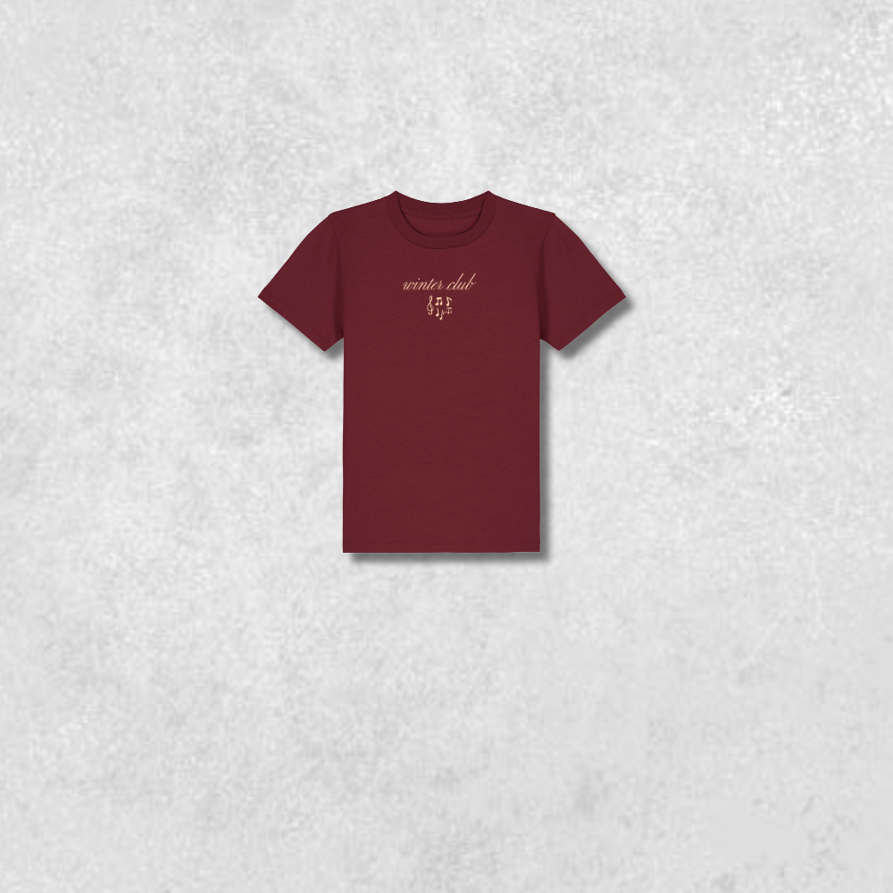 T-shirt enfant winter club bordeaux