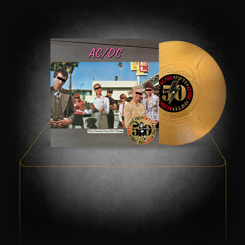 Vinyle Dirty Deeds Done Dirt Cheap Édition Limitée en OR - AC/DC