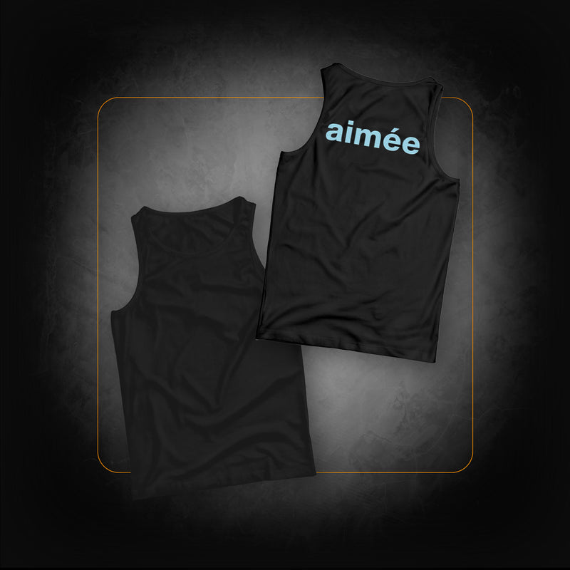 Aimée Tank Top Unisex Black Blue - Julien Doré 