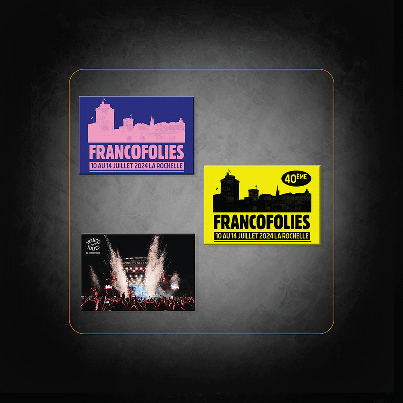 Pack de 3 Magnets - Francofolies