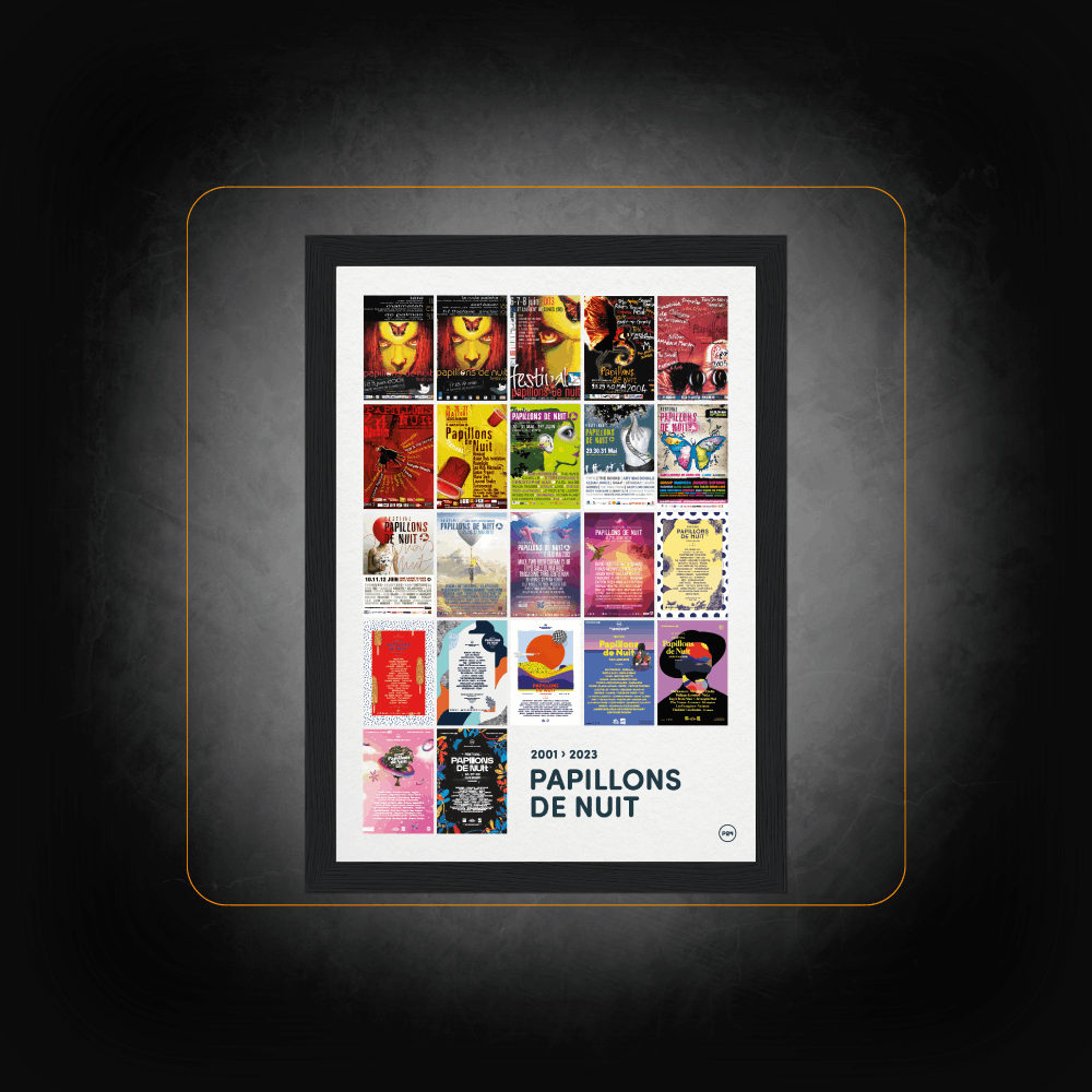 Personalized retrospective poster 2001 to 2023 - Papillons de Nuit 