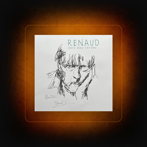 affiche Renaud Tournée Dans mes cordes signée