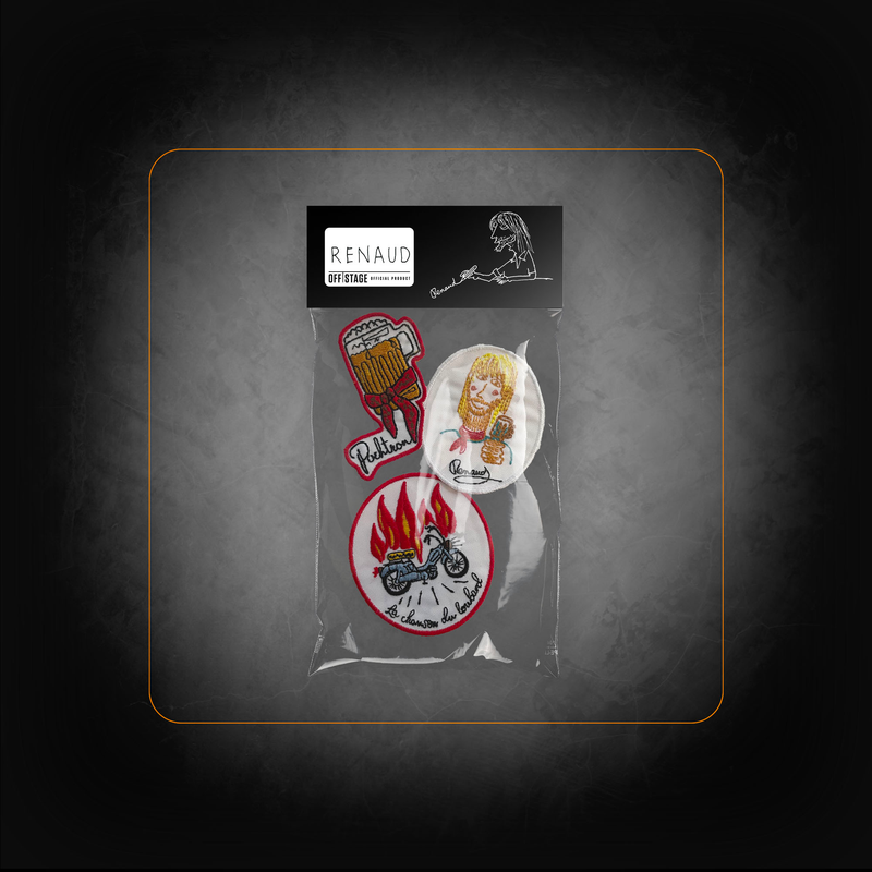 Pack of 3 iron-on patches “Le Crayon de Renaud” - Renaud